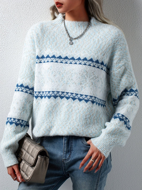 Elsa Niedlicher Pullover mit Schneeflocken Muster