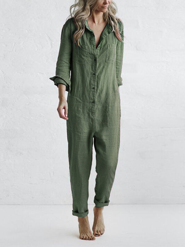 Sydney Langärmeliger Jumpsuit