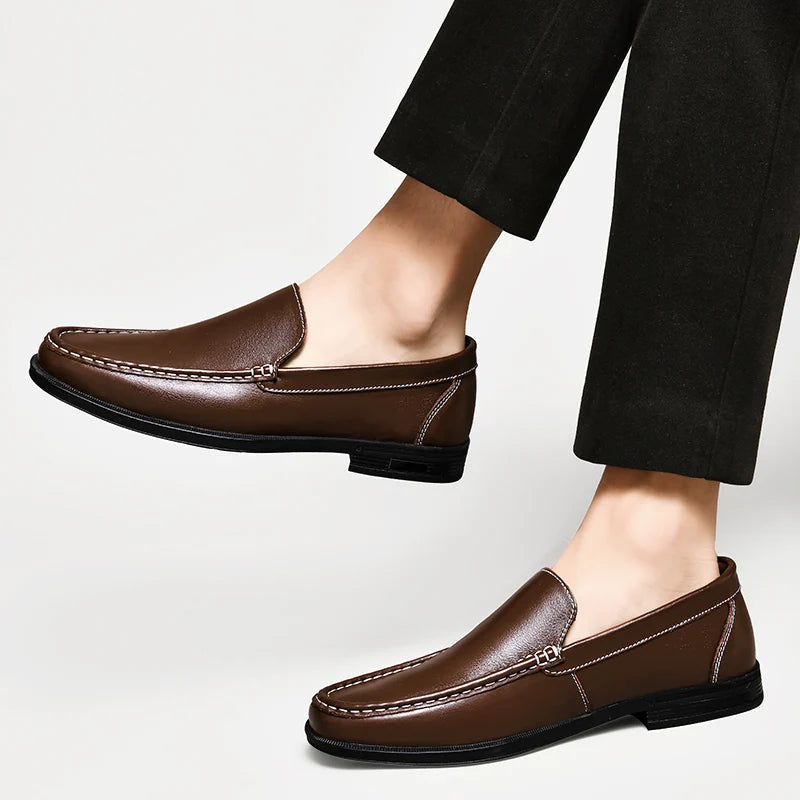 Emerson elegante echte leder-loafers