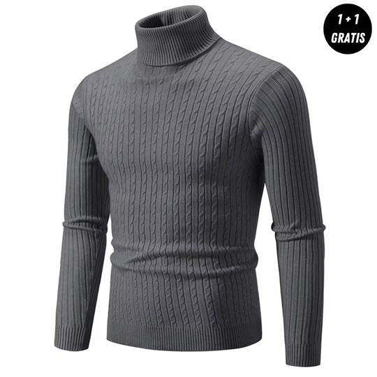 ENZO Warmer Strickpullover mit Rollkragen (1+1 Gratis)