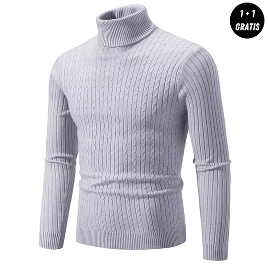 ENZO Warmer Strickpullover mit Rollkragen (1+1 Gratis)