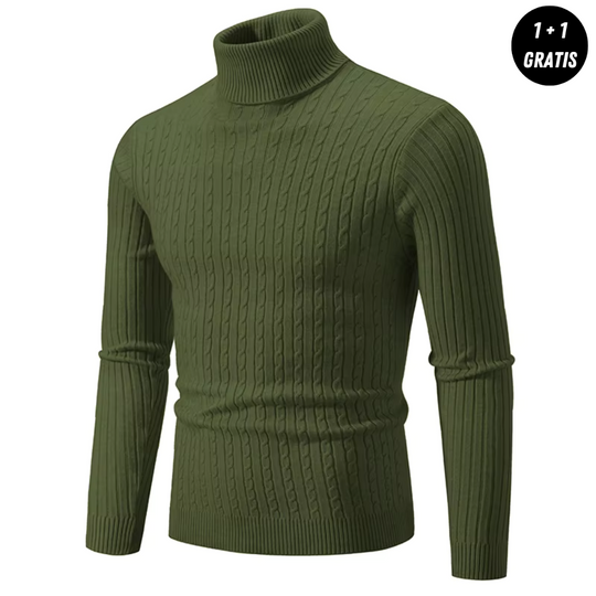 ENZO Warmer Strickpullover mit Rollkragen (1+1 Gratis)