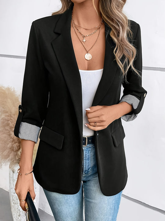 Mia Eleganter Büro Blazer mit langen Ärmeln für Damen