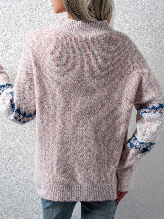 Elsa Niedlicher Pullover mit Schneeflocken Muster