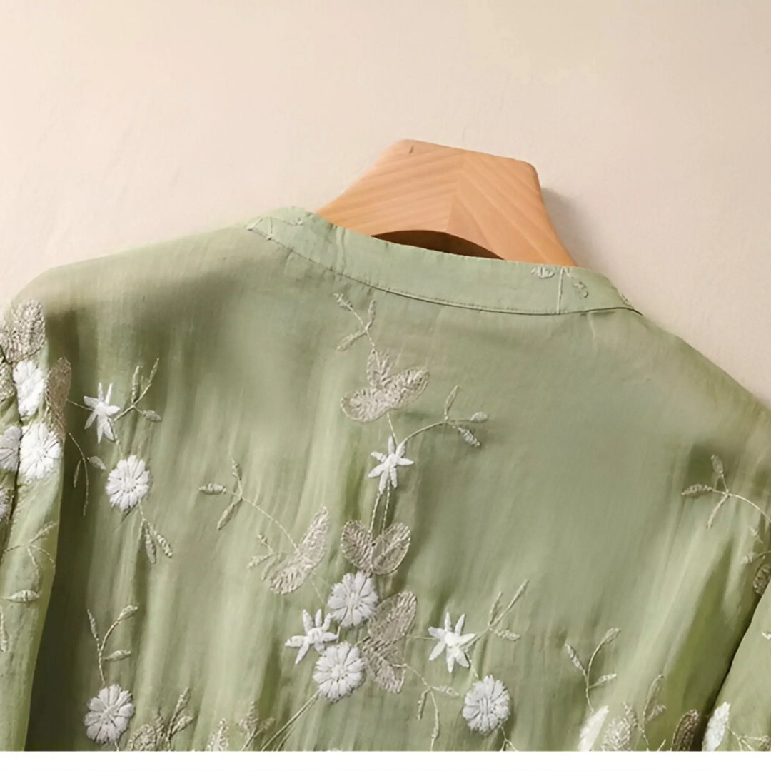 Emily Schicke Bluse mit Blumenmuster für Damen