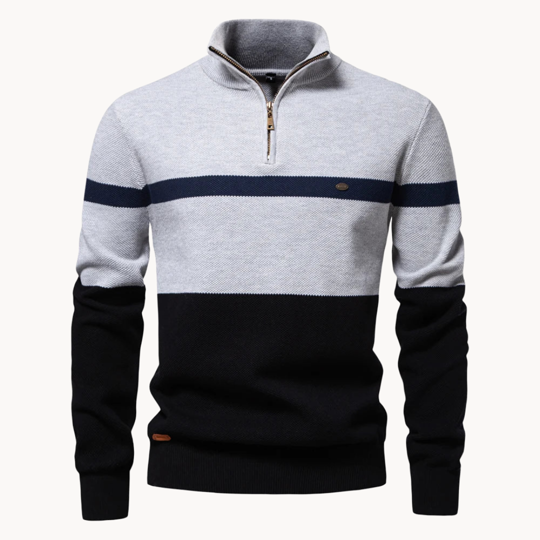 Armand Pullover mit Viertelreissverschluss