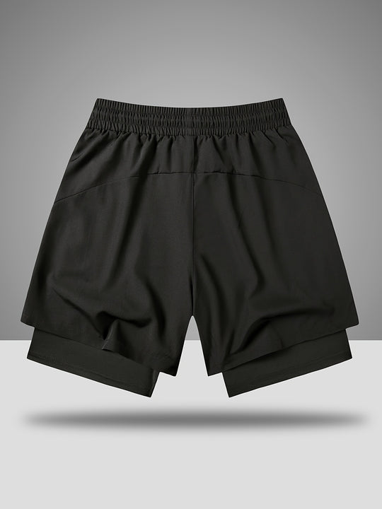 Fabian Sportshorts mit geometrischem Muster und leichtem Stretch für Herren