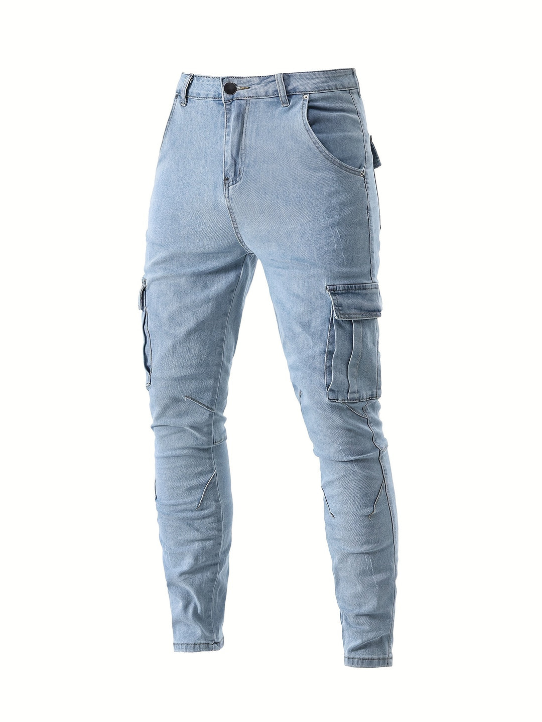 Marian Stretch Denim Slim Fit Cargo Jeans für Herren