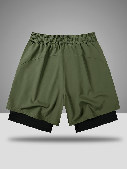 Fabian Sportshorts mit geometrischem Muster und leichtem Stretch für Herren