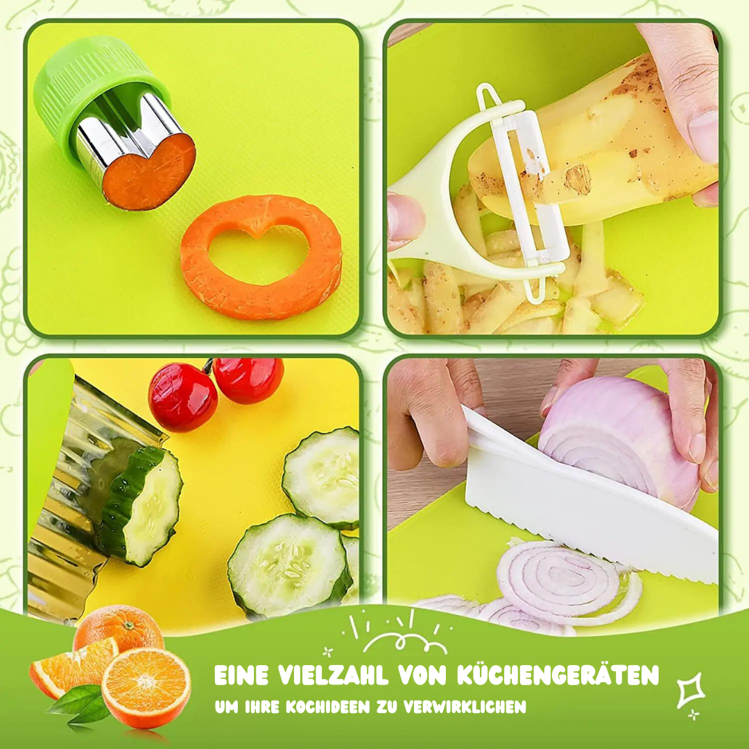 MiniChef Kinderkochset inkl. 2x GRATIS Kinder Schneidebretter