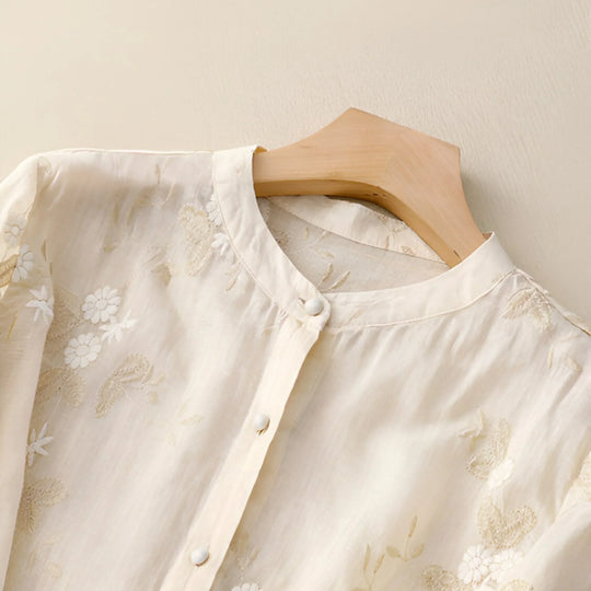 Emily Schicke Bluse mit Blumenmuster für Damen