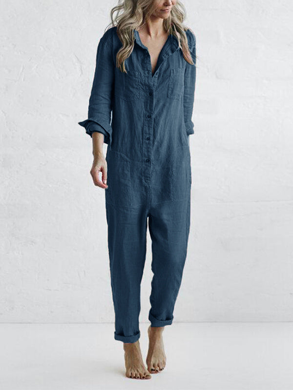 Sydney Langärmeliger Jumpsuit