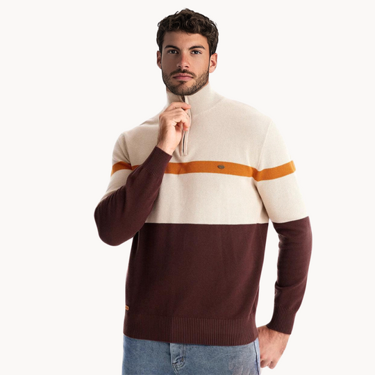 Armand Pullover mit Viertelreissverschluss