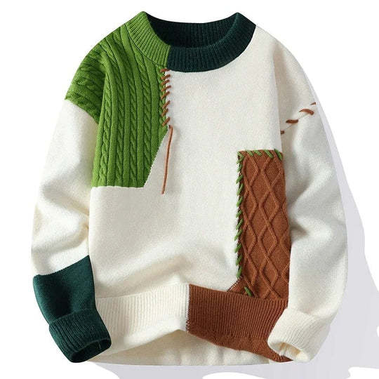 Harding Patchwork Strickpullover