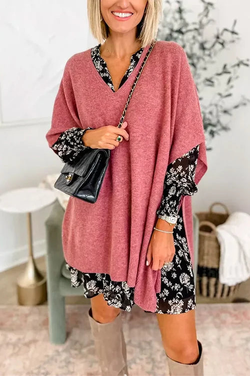 Valera Poncho-Pullover