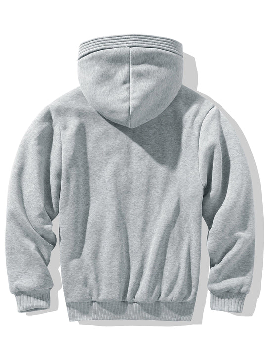 Gemütliche Warme Fleece Hoodie Jacke