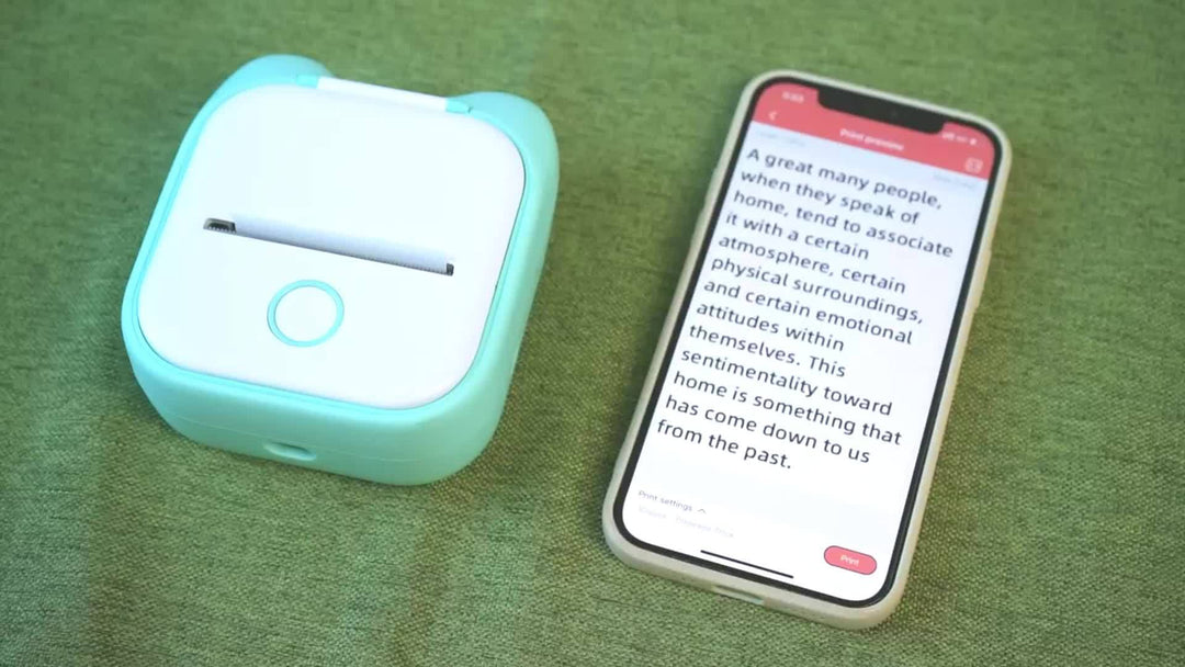 Mini Pocket Drucker Kabelloser Etikettendrucker für iPhone und Android