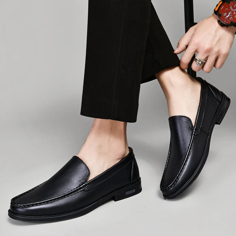 Emerson elegante echte leder-loafers