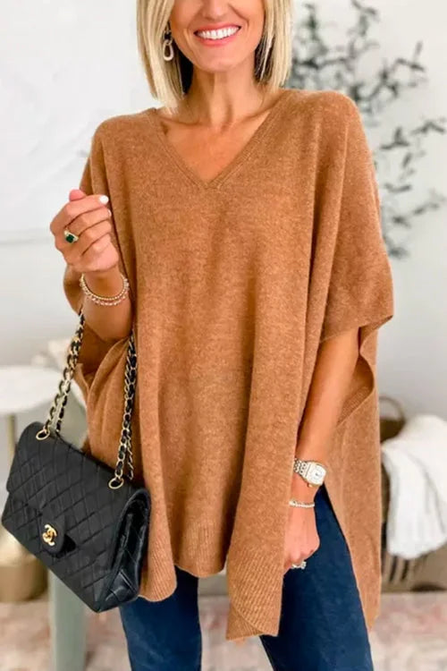 Valera Poncho-Pullover