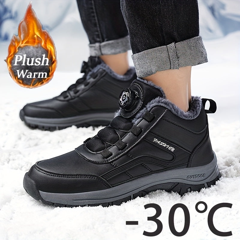 Kurze Trendige Klassische Outdoor Schneestiefel mit Schnallen