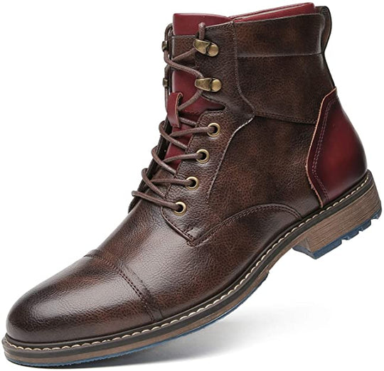 Leo Handgefertigte Premium Oxford-Stiefel aus Leder