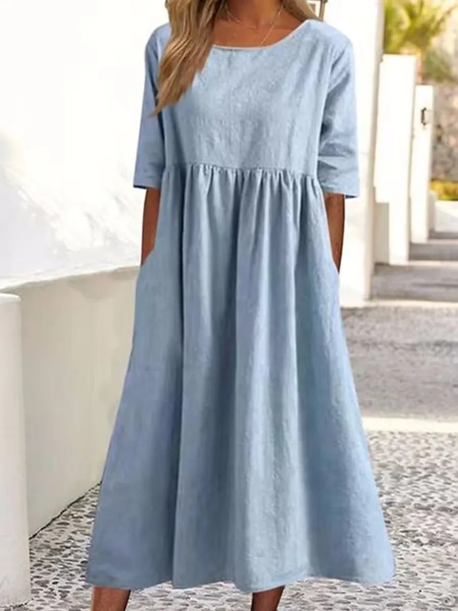 Elena Stilvolles Midi-Kleid